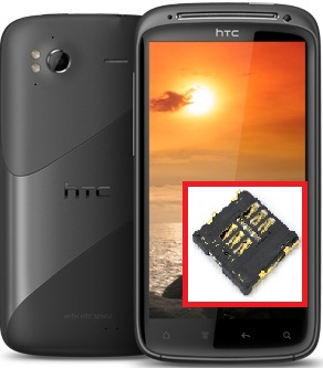 Réparation, remplacement du lecteur de la carte sim sur HTC Sensation, lecteur carte sim cassé...