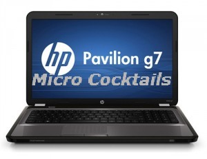 réparation sur votre Ordinateur Portable HP Pavilion G7, écran cassé, système bloqué, connectique alimentaire cassé..