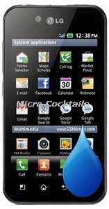 réparation désoxydation lg optimus black tombé dans l'eau Désoxydation LG Optimus Black