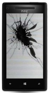 Remplacement de écran cassé sur HTC 8X Paris Montgallet
