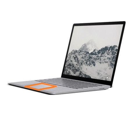 repration trackpad touchpad microsoft surface laptop