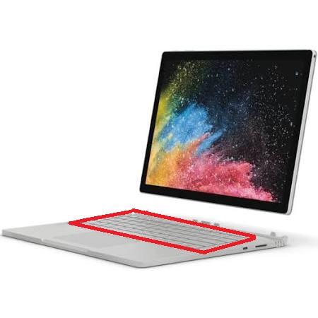 réparation claiver microsoft surface book 2